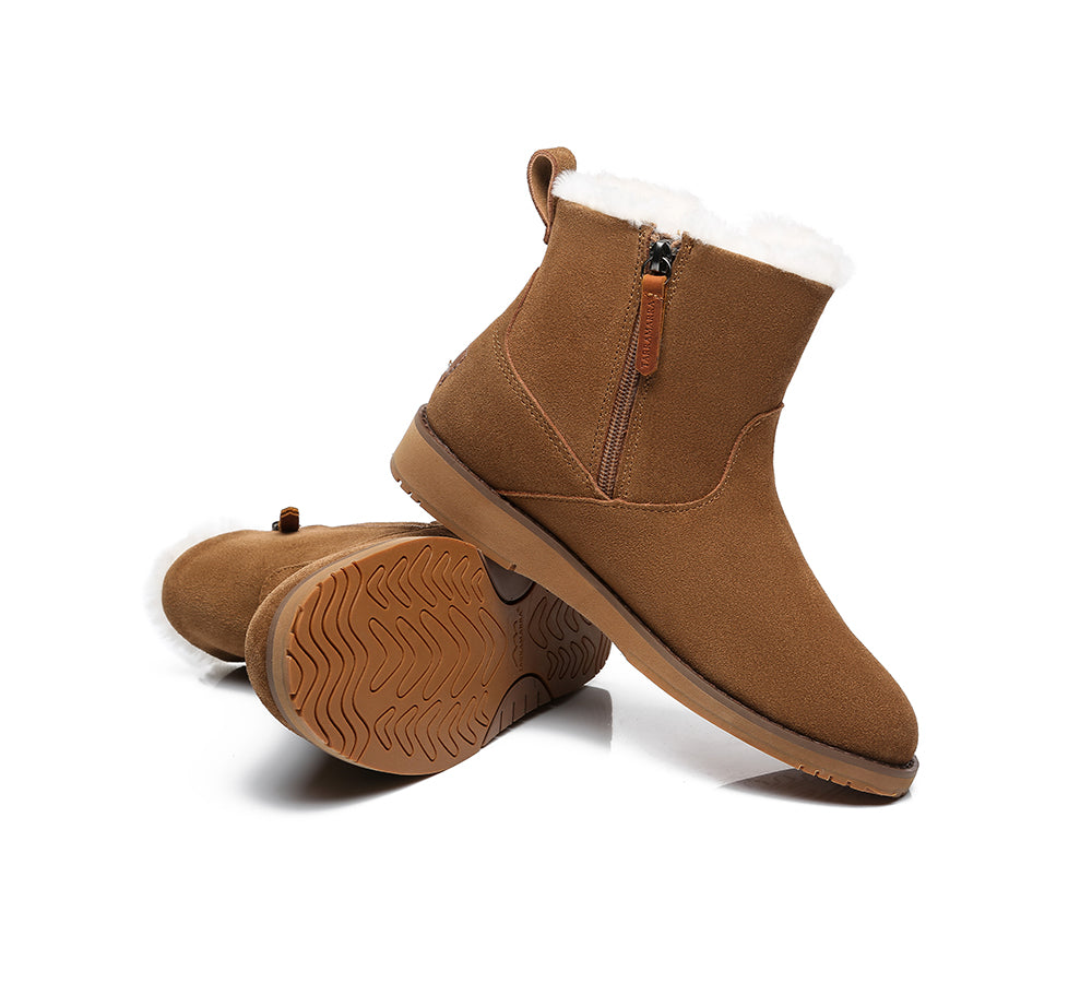 Fashion Boots - TA Cadence Women's Ankle Boots Suede Ugg Fashion Boots