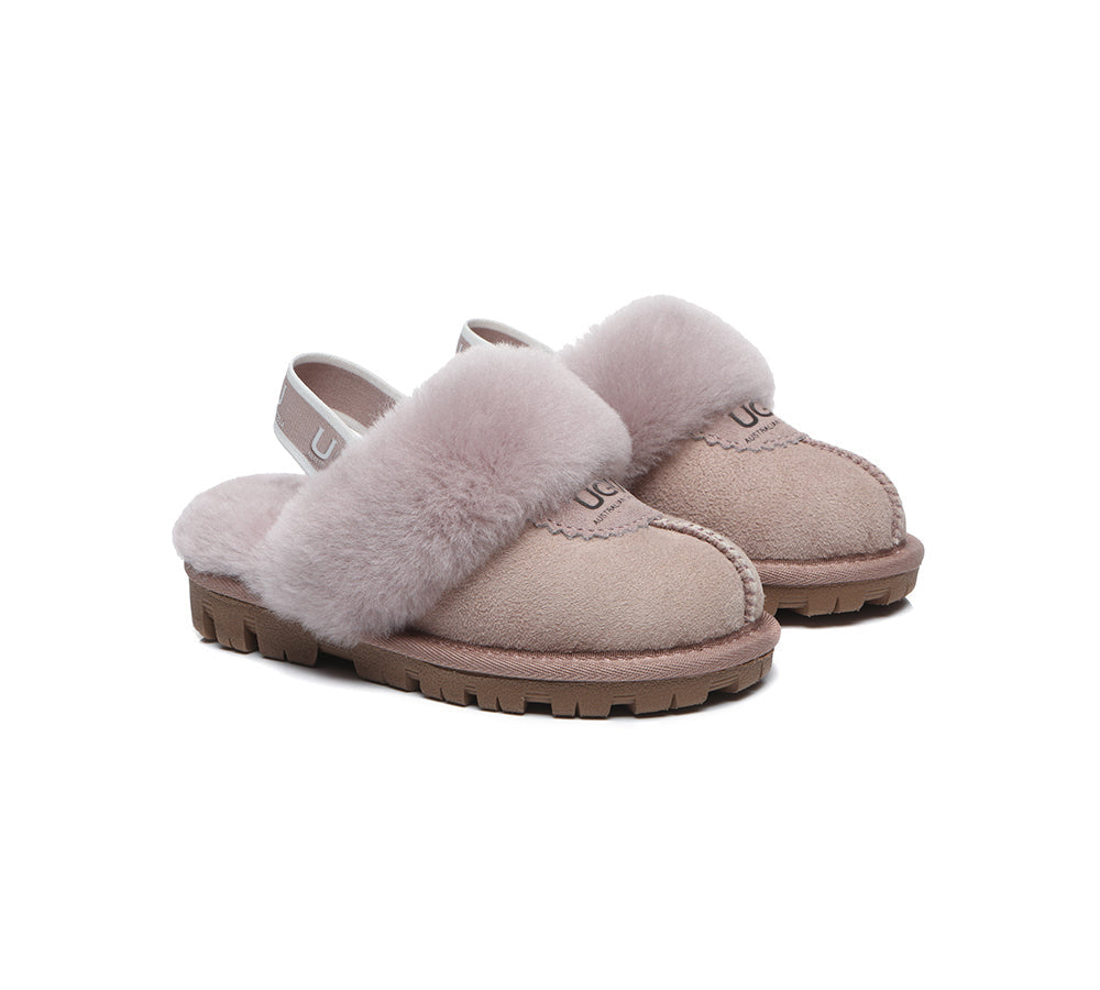AUSTRALIAN SHEPHERD® Kids Slingback UGG Slipper Kids Waffle Plus