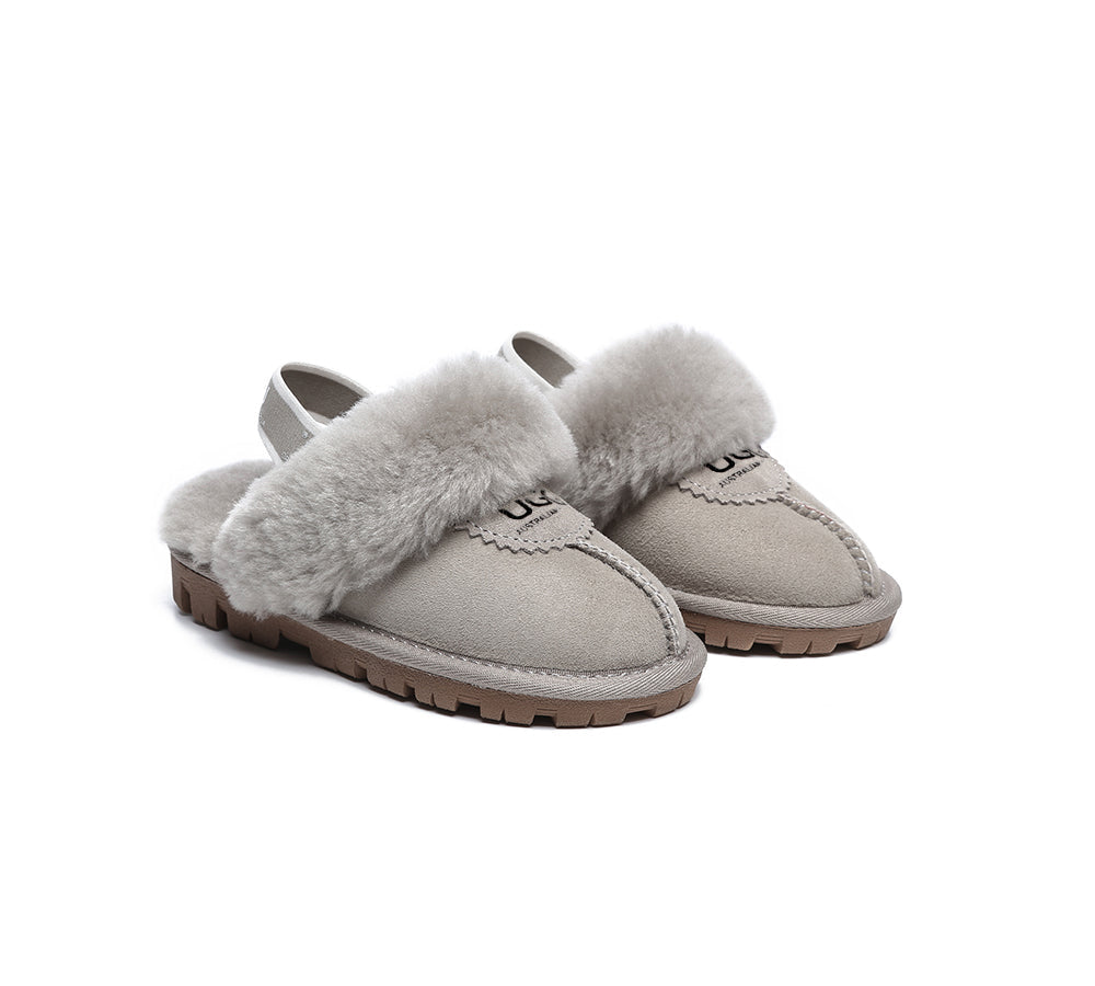 AUSTRALIAN SHEPHERD® Kids Slingback UGG Slipper Kids Waffle Plus