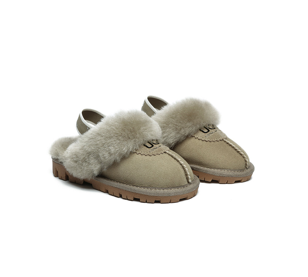 AUSTRALIAN SHEPHERD® Kids Slingback UGG Slipper Kids Waffle Plus