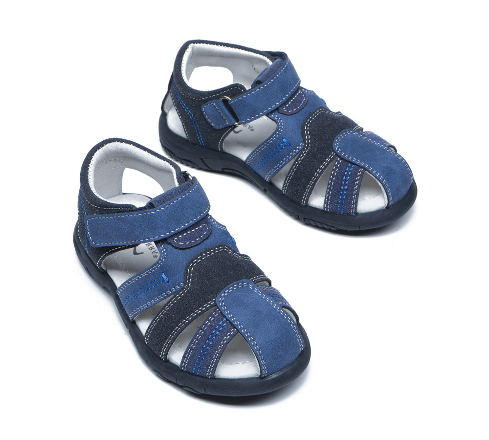 Kids Shoes - Kids Hook And Loop Roma Easy Walk Sandals