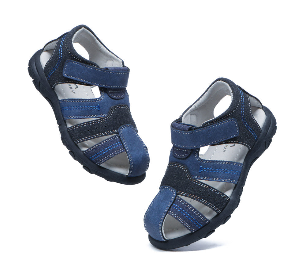 Kids Shoes - Kids Hook And Loop Roma Easy Walk Sandals