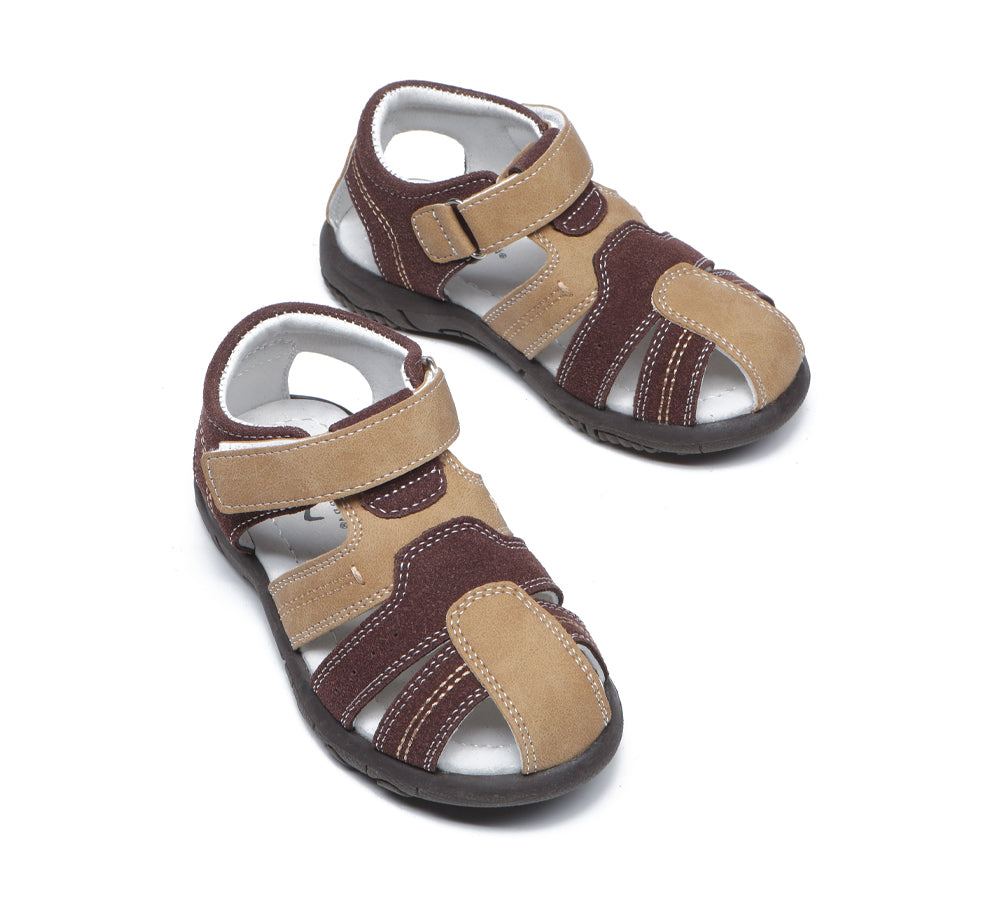 Kids Shoes - Kids Hook And Loop Roma Easy Walk Sandals