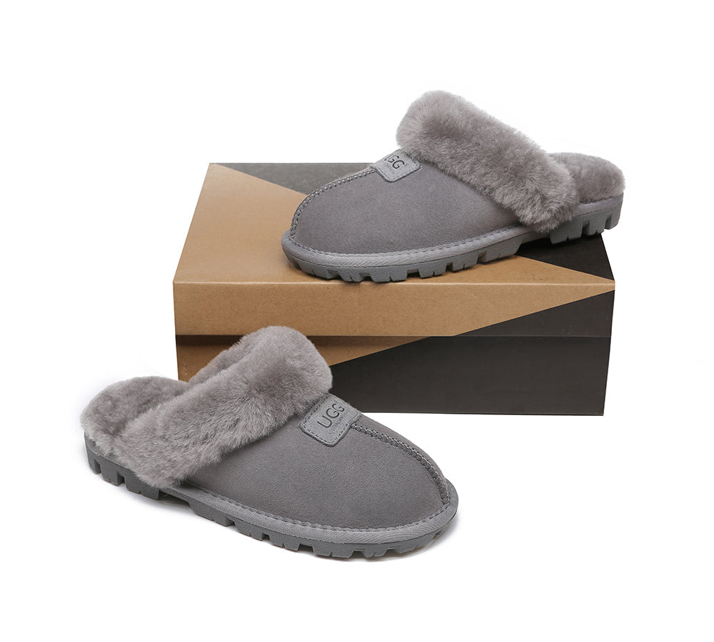 UGG Slippers - AUSTRALIAN SHEPHERD® UGG Double Face Sheepskin Wool Slippers Suzie Scuff