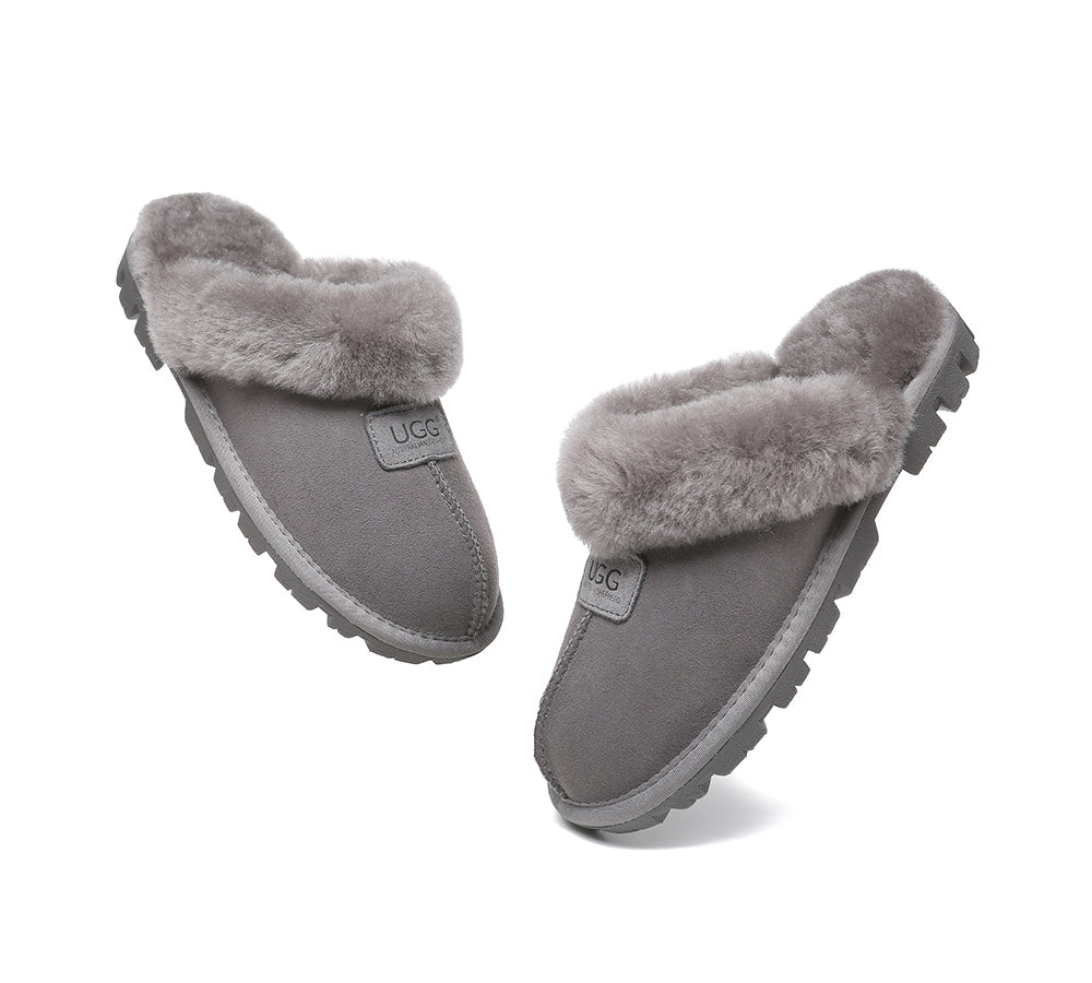UGG Slippers - AUSTRALIAN SHEPHERD® UGG Double Face Sheepskin Wool Slippers Suzie Scuff