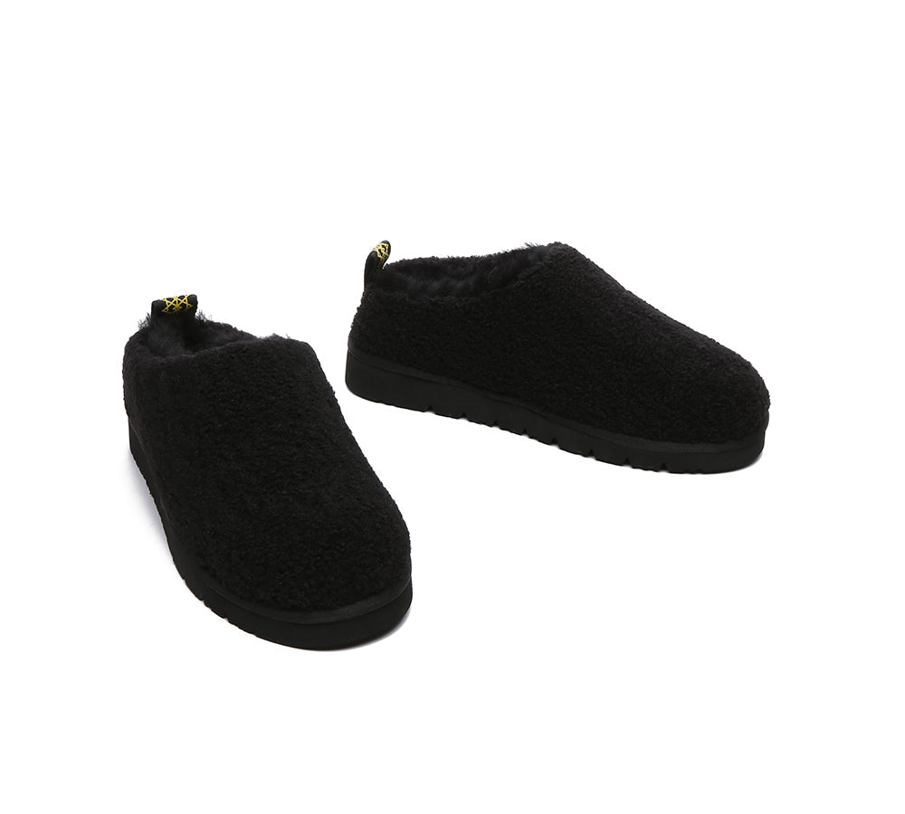 EVERAU® UGG Sheepskin Wool Plush Ankle Slippers Teddycozy