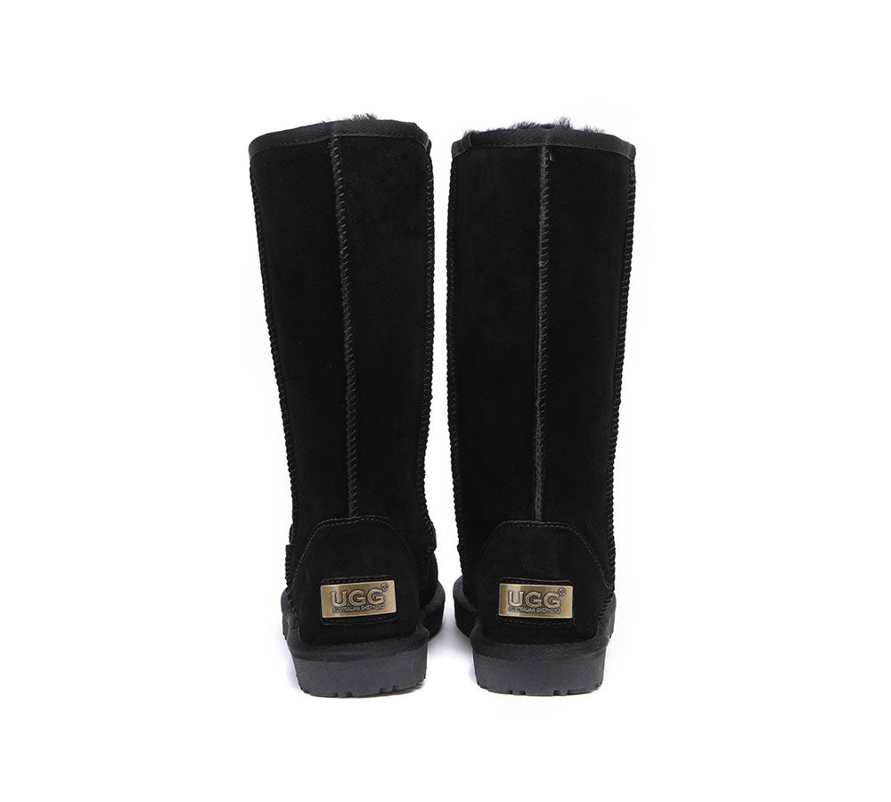 AUSTRALIAN SHEPHERD® UGG Boots Double Face Sheepskin Tall Classic Suede