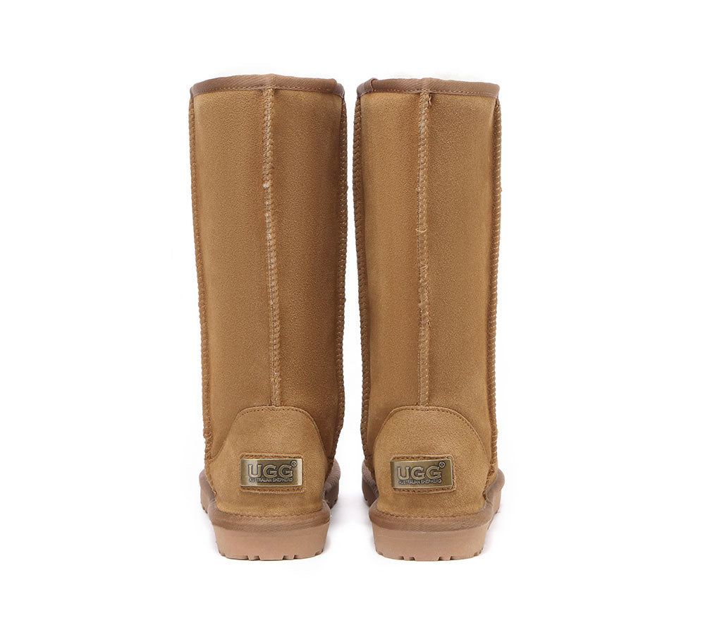 AUSTRALIAN SHEPHERD® UGG Boots Double Face Sheepskin Tall Classic Suede