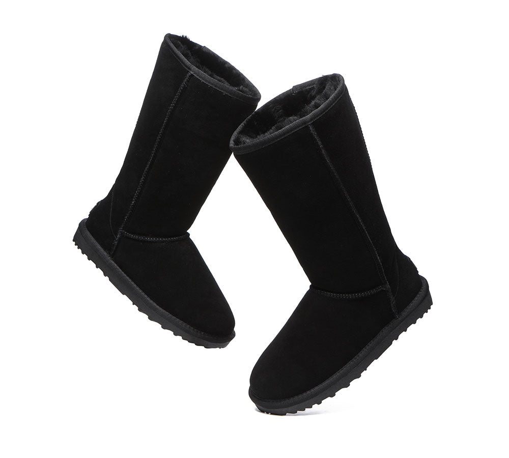 AUSTRALIAN SHEPHERD® UGG Boots Double Face Sheepskin Tall Classic Suede