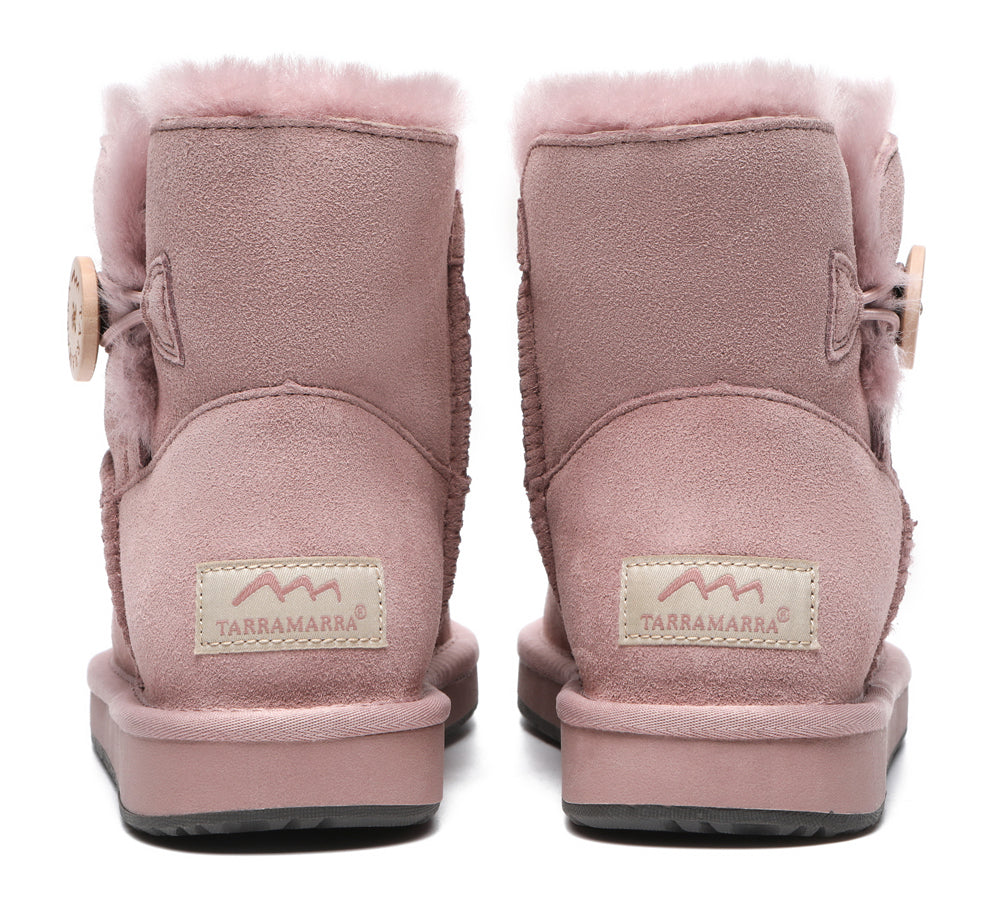 TARRAMARRA® Premium Australian Sheepskin Boots Unisex Mini Button Plus