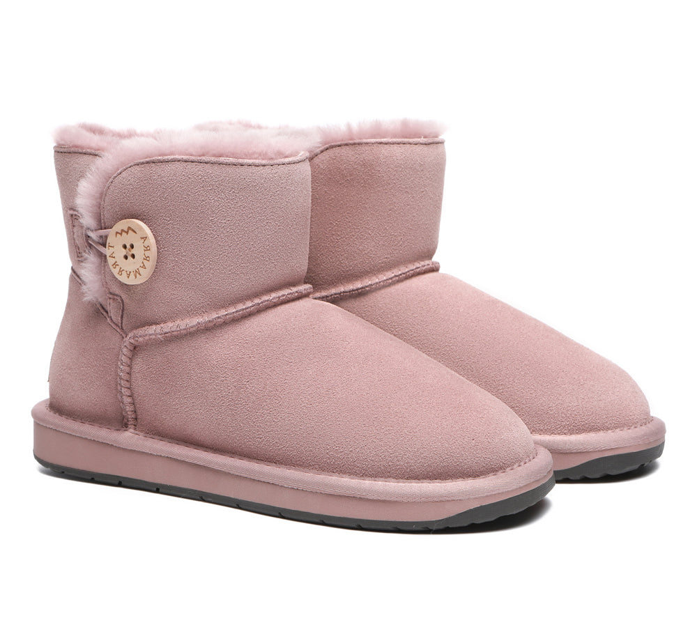 TARRAMARRA® Premium Australian Sheepskin Boots Unisex Mini Button Plus
