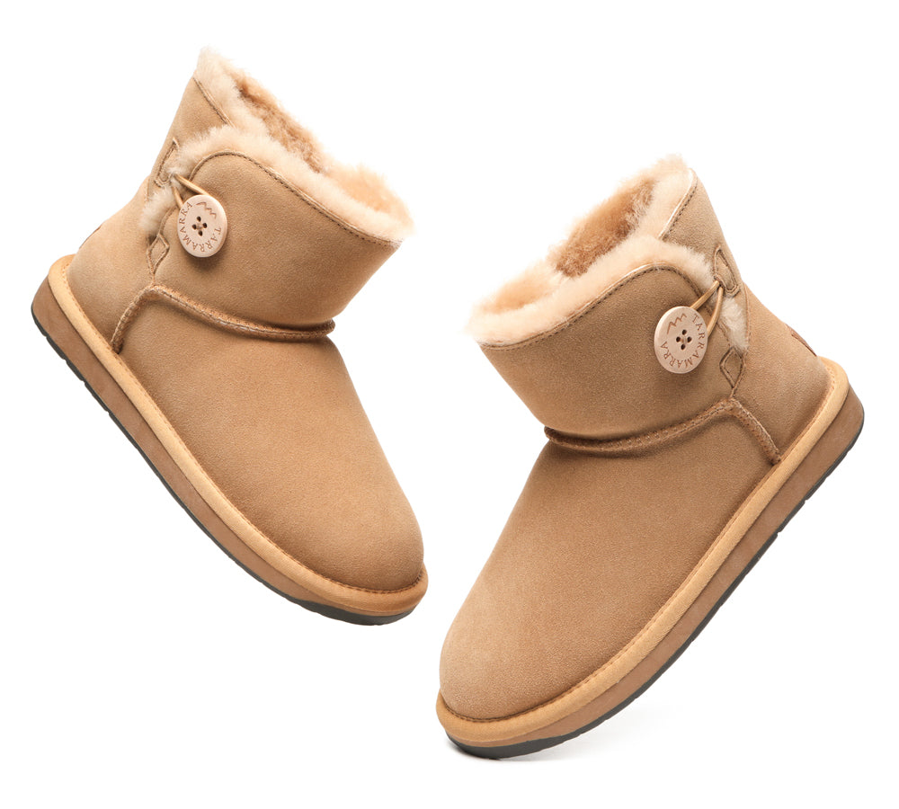 TARRAMARRA® Premium Australian Sheepskin Boots Unisex Mini Button Plus