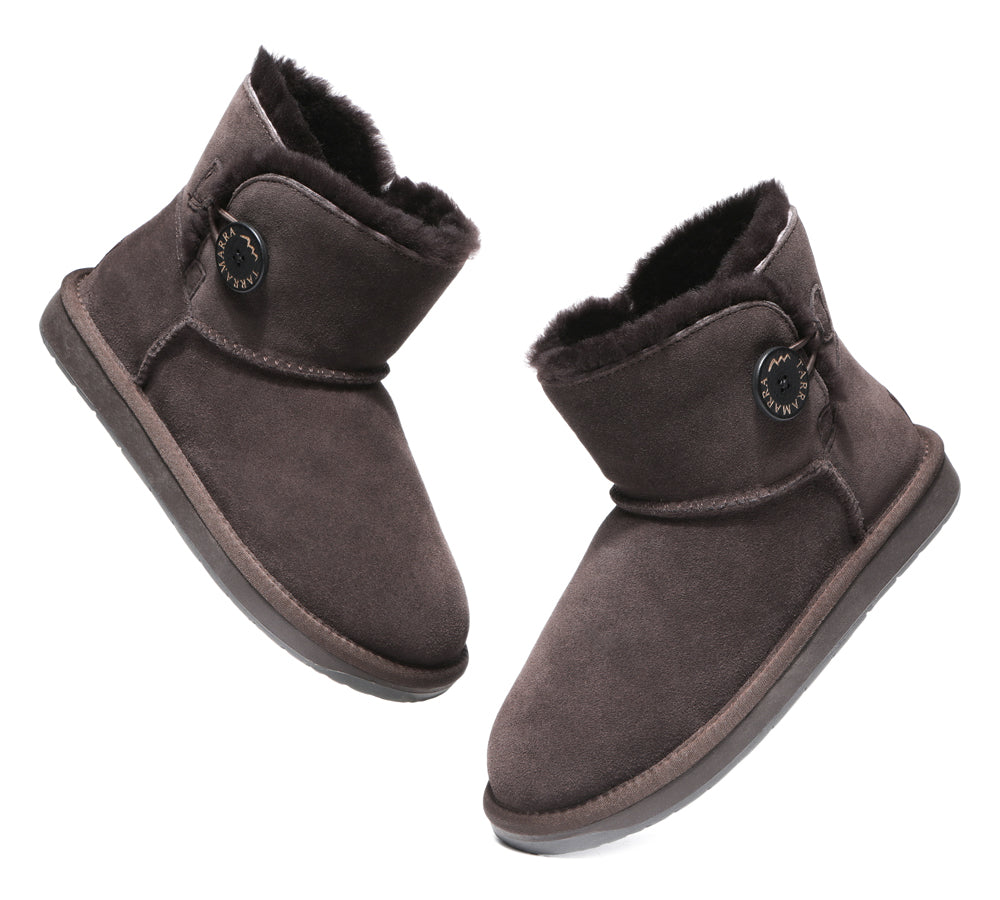 TARRAMARRA® Premium Australian Sheepskin Boots Unisex Mini Button Plus