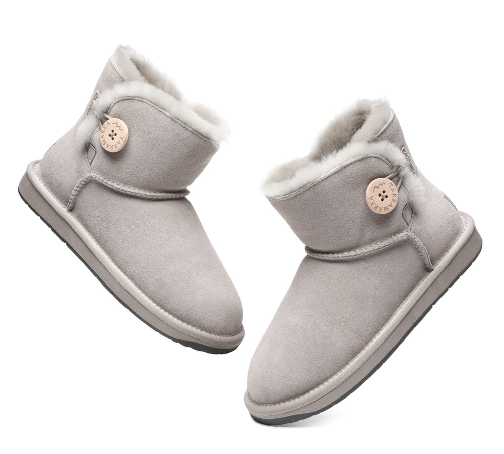 TARRAMARRA® Premium Australian Sheepskin Boots Unisex Mini Button Plus