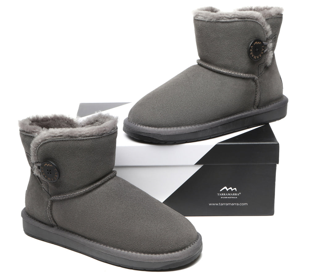 TARRAMARRA® Premium Australian Sheepskin Boots Unisex Mini Button Plus