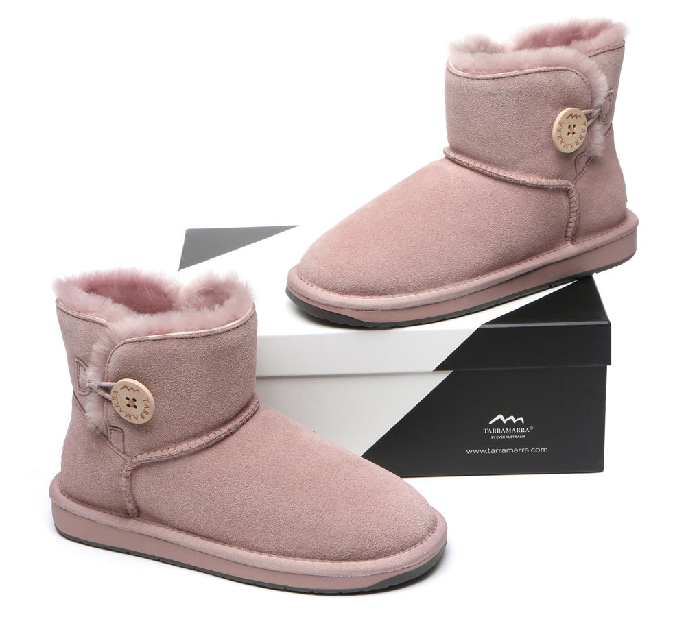 TARRAMARRA® Premium Australian Sheepskin Boots Unisex Mini Button Plus