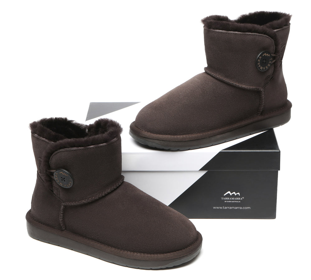 TARRAMARRA® Premium Australian Sheepskin Boots Unisex Mini Button Plus