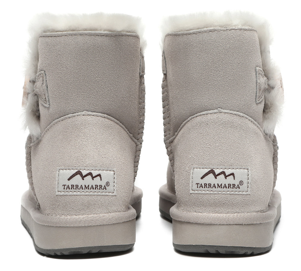TARRAMARRA® Premium Australian Sheepskin Boots Unisex Mini Button Plus