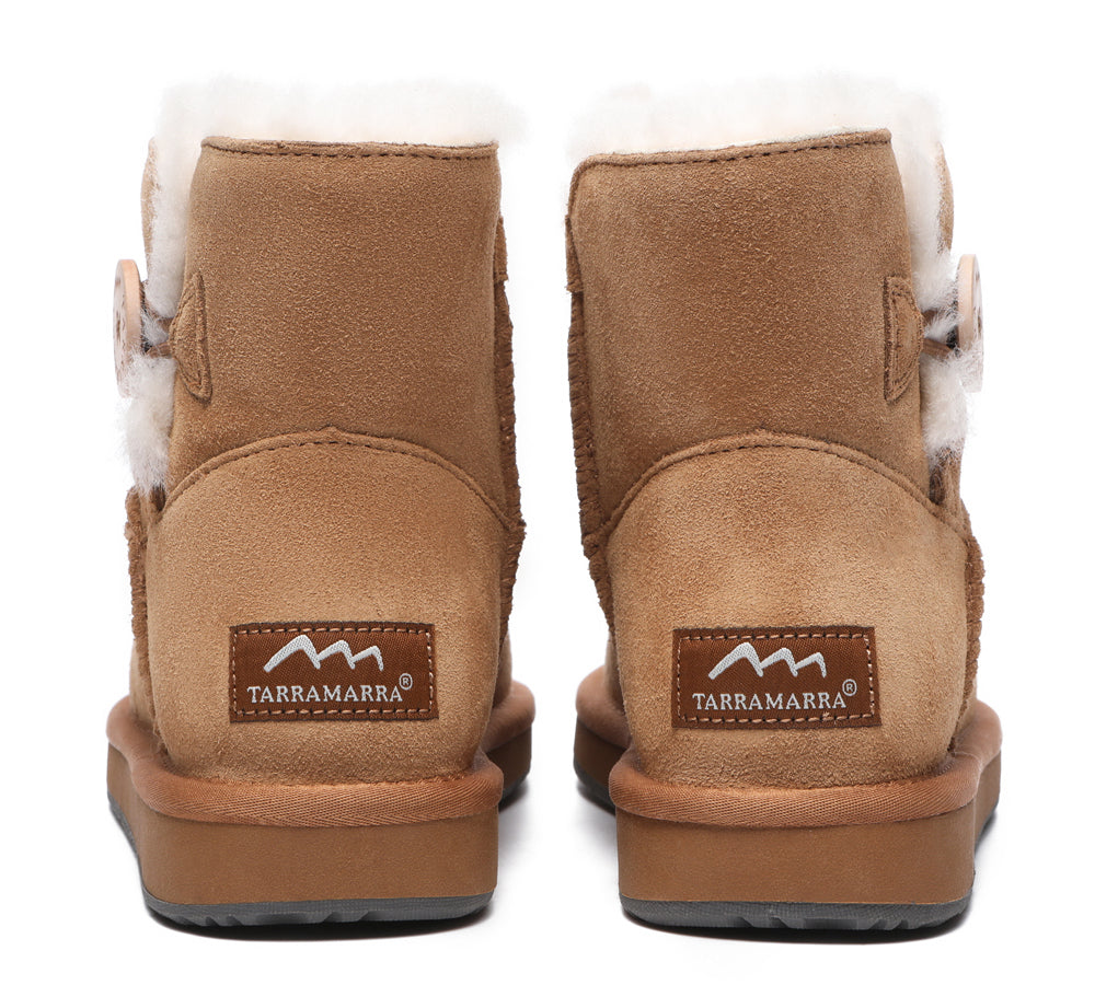 TARRAMARRA® Premium Australian Sheepskin Boots Unisex Mini Button Plus