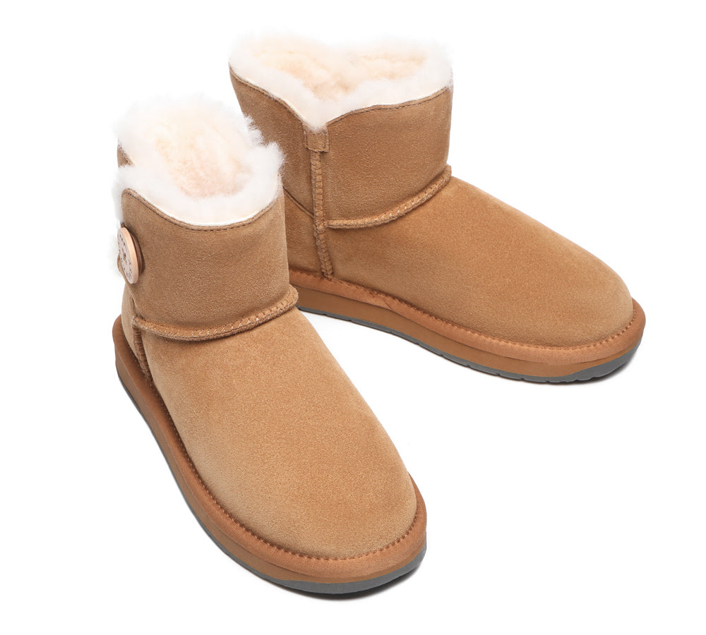 TARRAMARRA® Premium Australian Sheepskin Boots Unisex Mini Button Plus