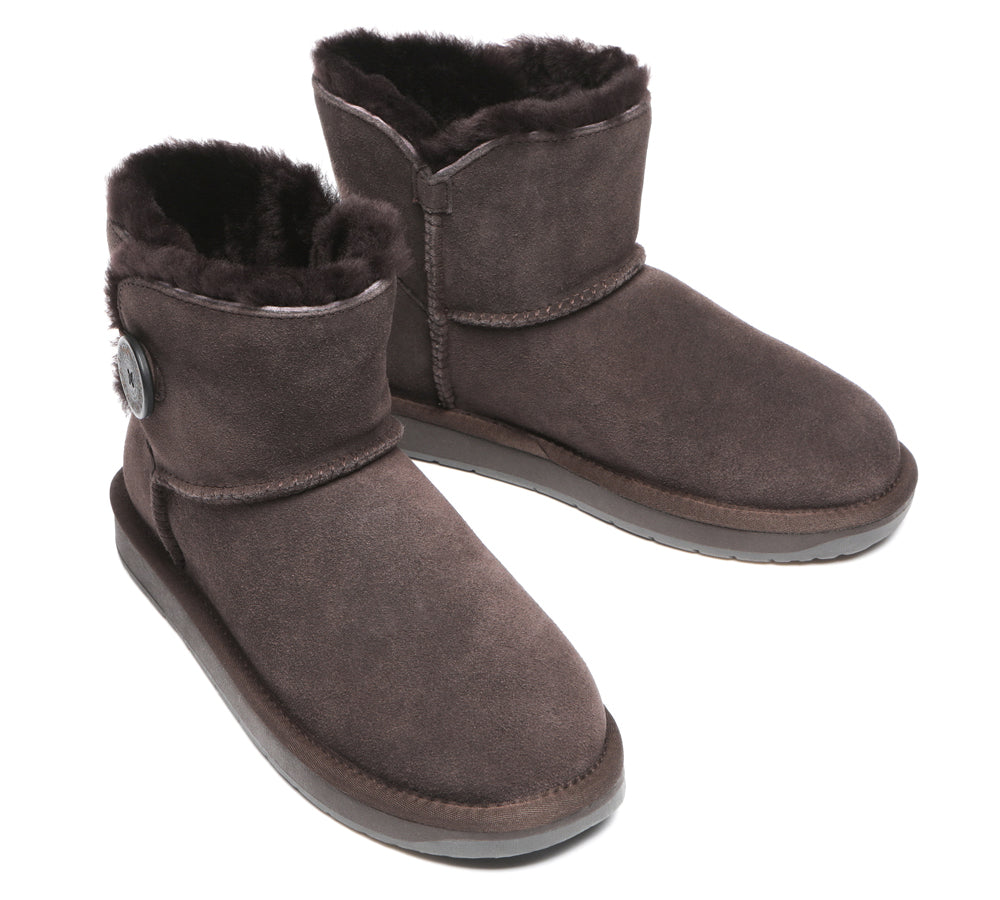 TARRAMARRA® Premium Australian Sheepskin Boots Unisex Mini Button Plus