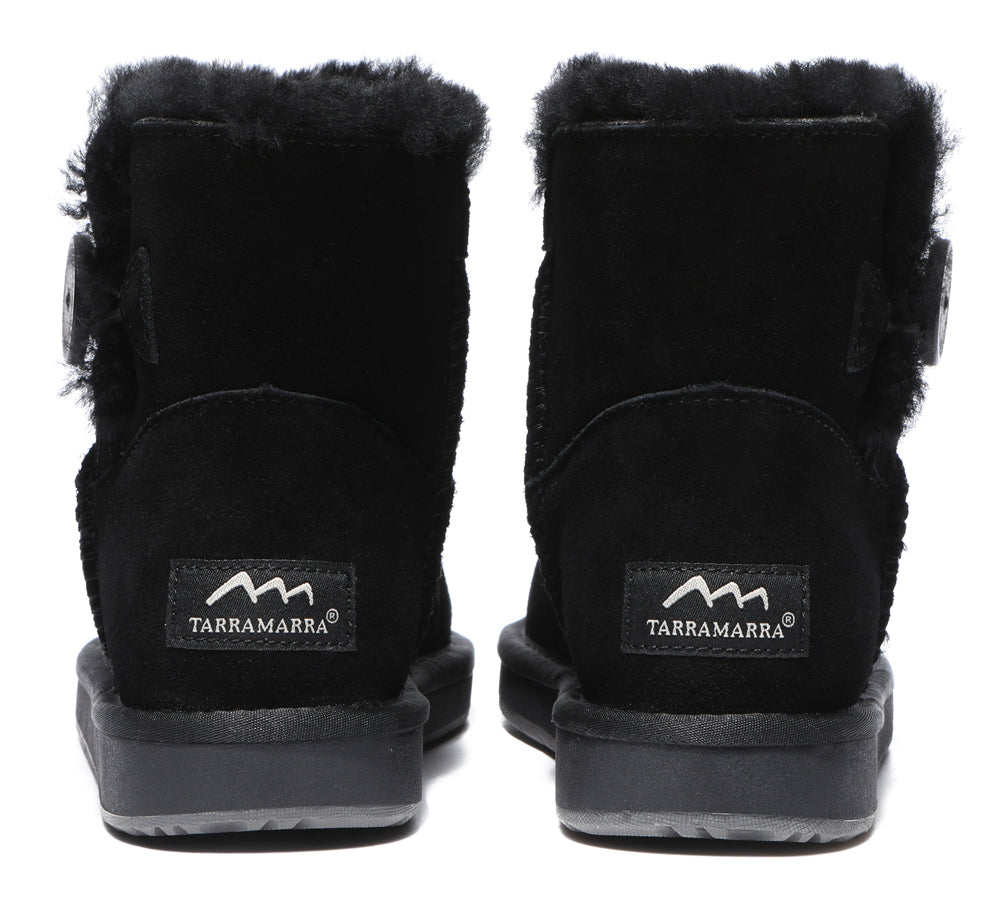 TARRAMARRA® Premium Australian Sheepskin Boots Unisex Mini Button Plus