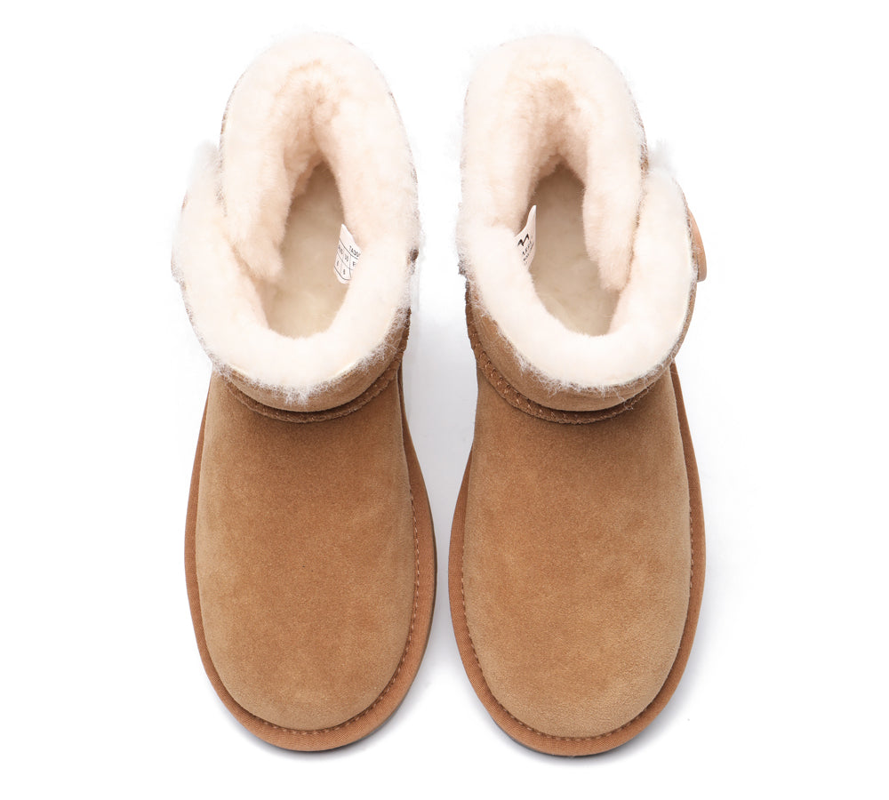 TARRAMARRA® Premium Australian Sheepskin Boots Unisex Mini Button Plus