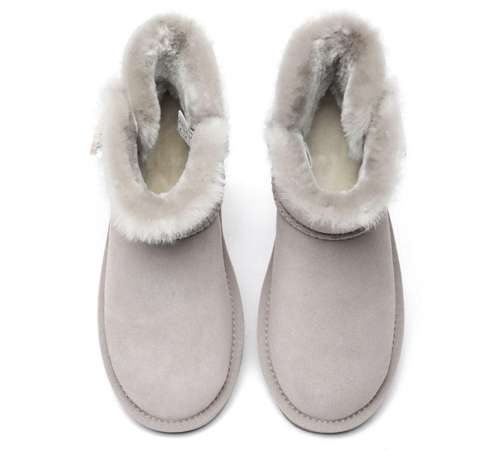 TARRAMARRA® Premium Australian Sheepskin Boots Unisex Mini Button Plus