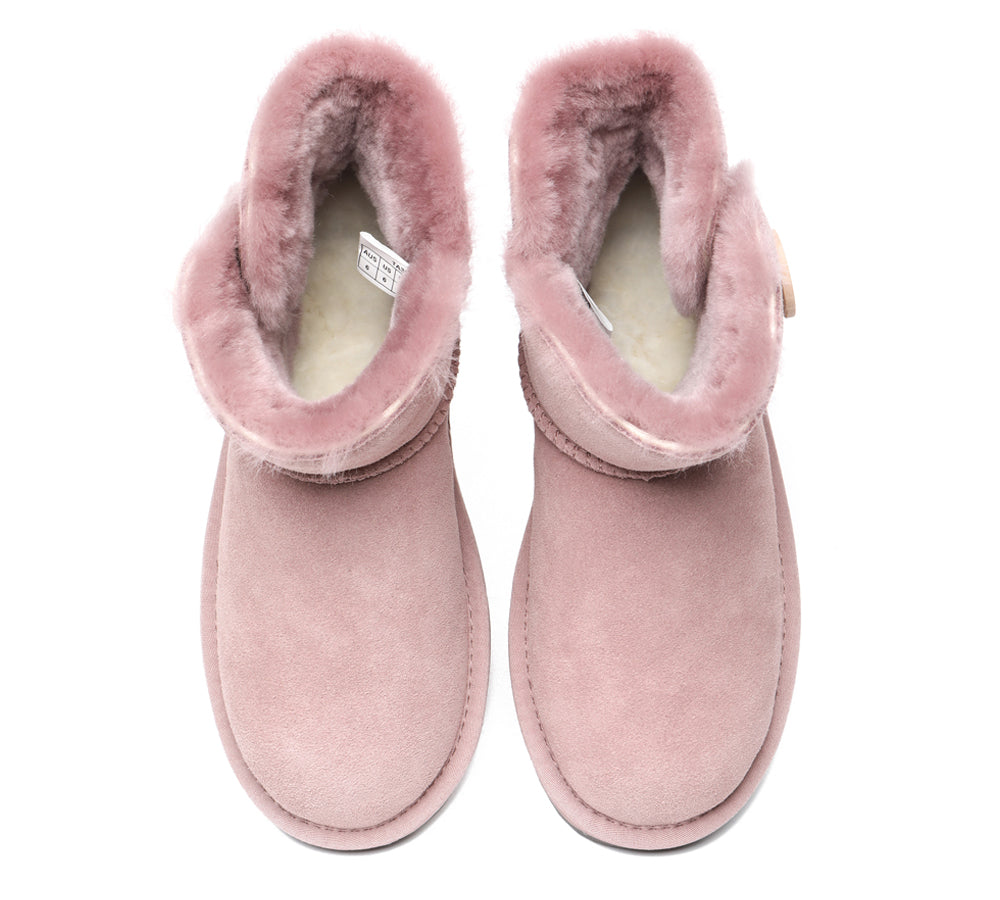 TARRAMARRA® Premium Australian Sheepskin Boots Unisex Mini Button Plus