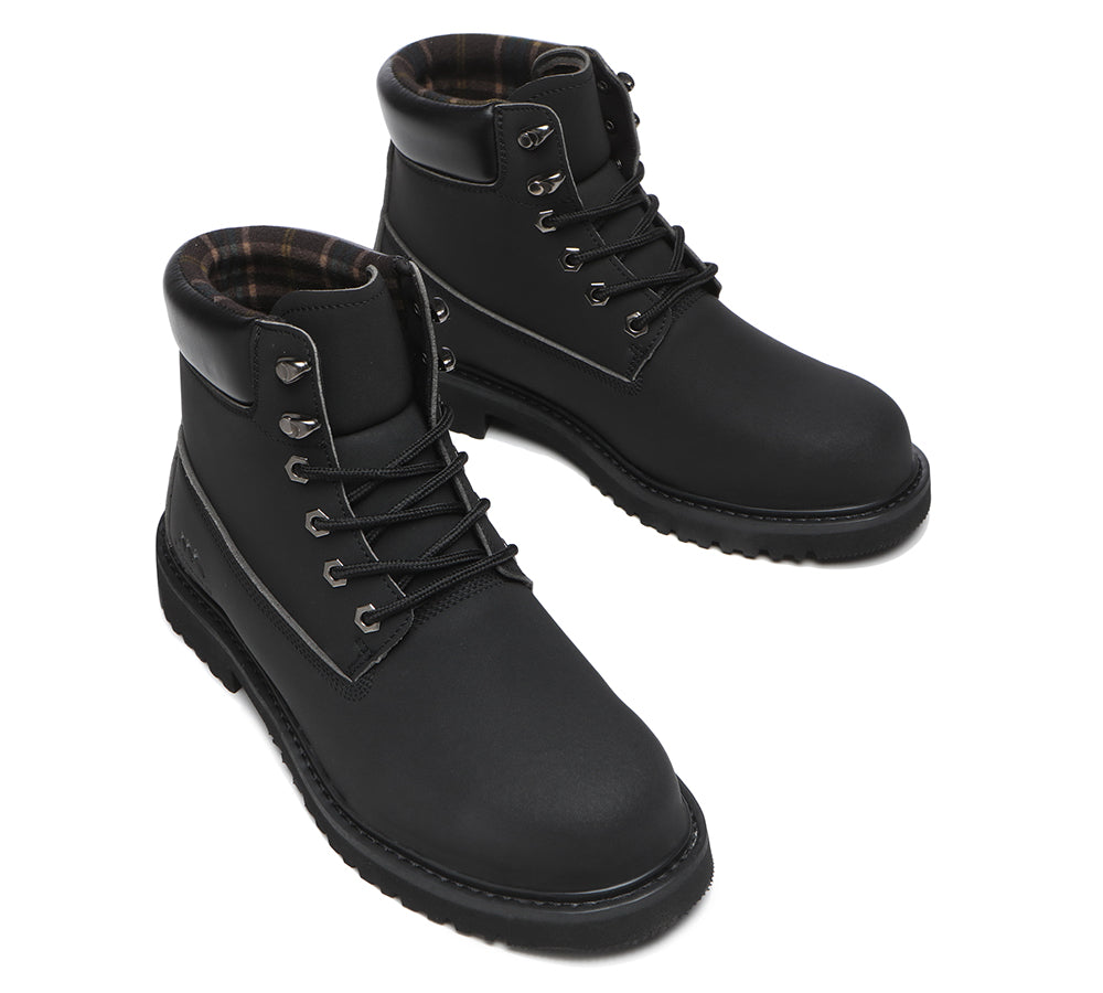 TARRAMARRA® Men Lace Up Chunky Work Boots Jaden