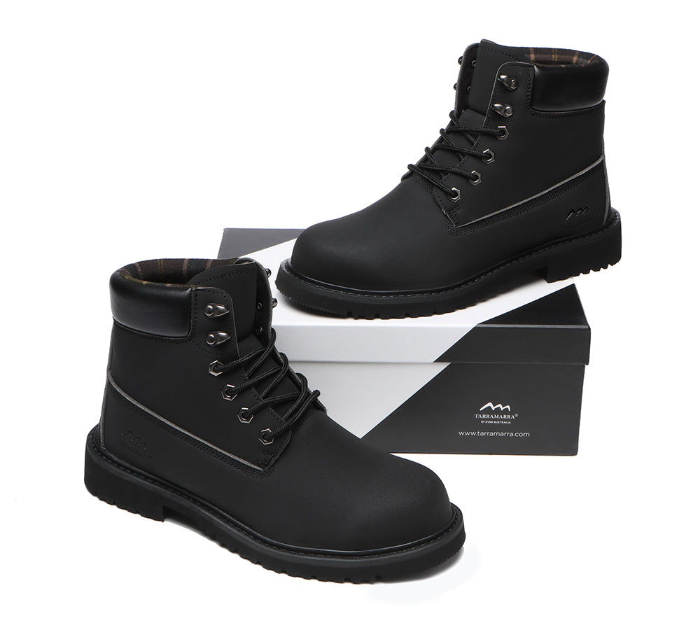 TARRAMARRA® Men Lace Up Chunky Work Boots Jaden