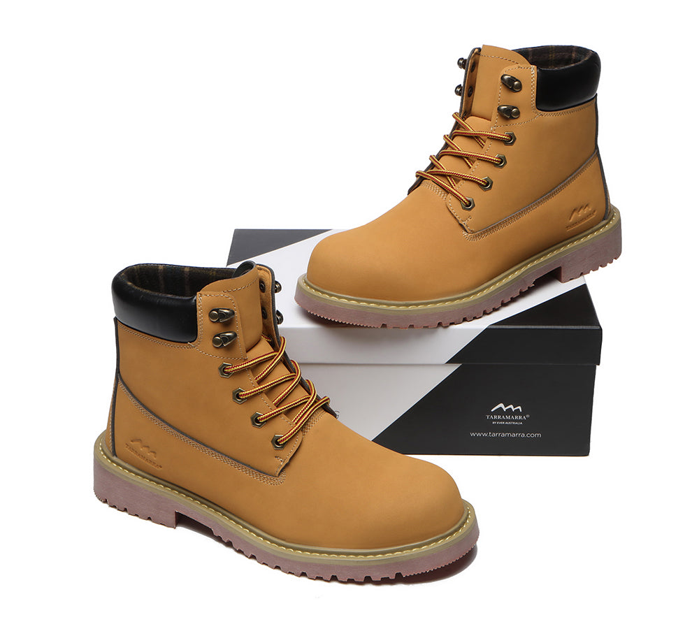 TARRAMARRA® Men Lace Up Chunky Work Boots Jaden