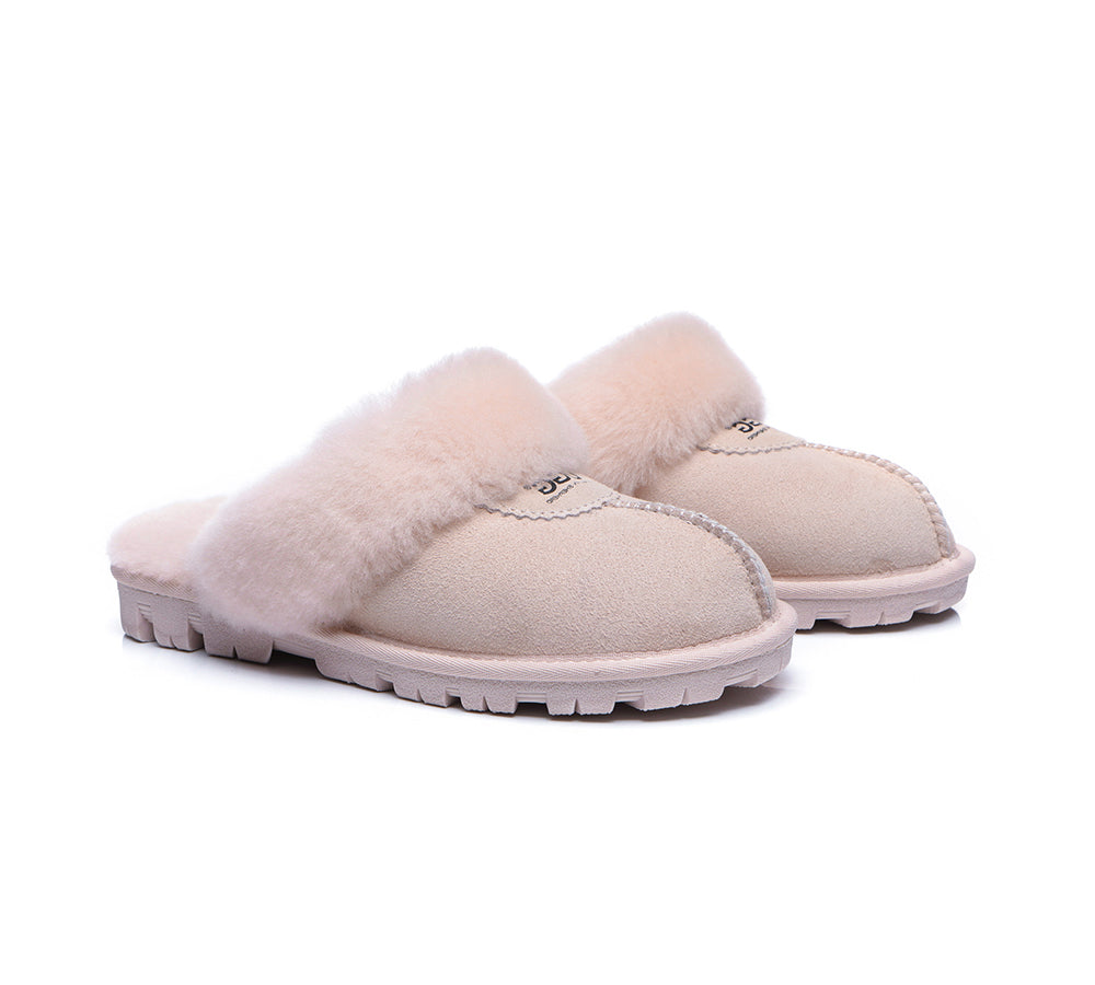 AUSTRALIAN SHEPHERD® UGG Slippers Sheepskin Unisex Waffle Scuff