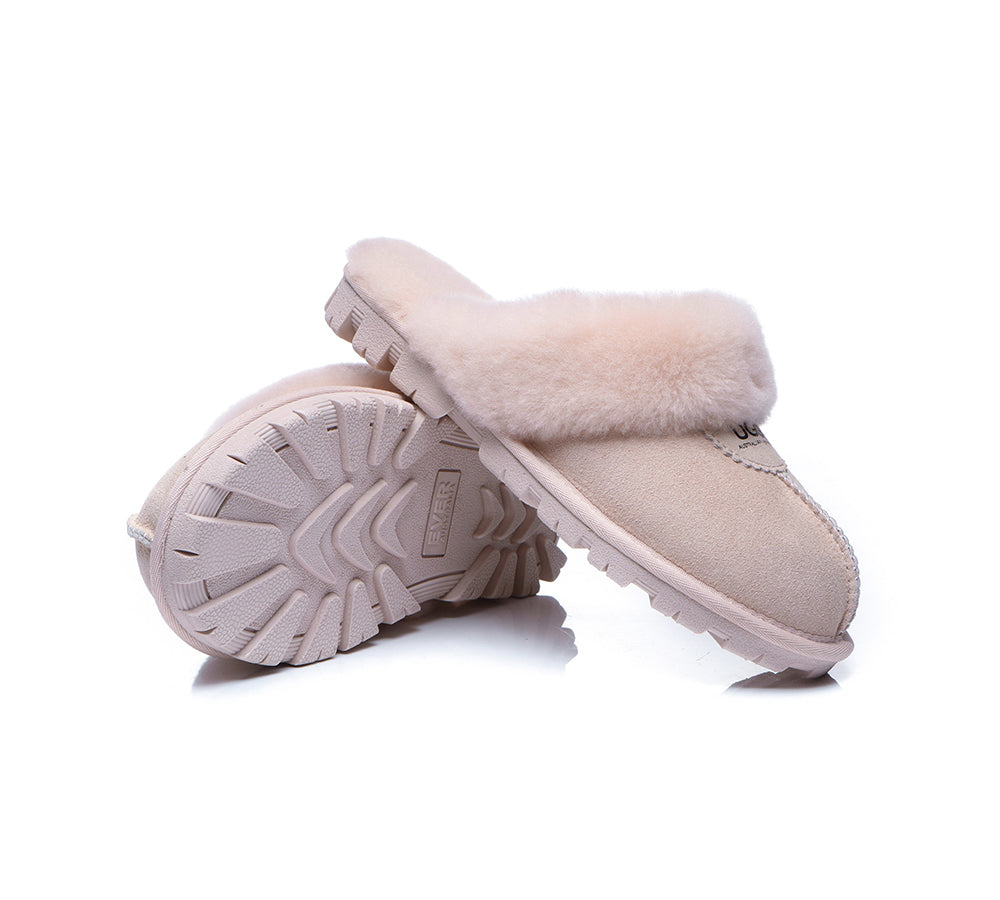 AUSTRALIAN SHEPHERD® UGG Slippers Sheepskin Unisex Waffle Scuff