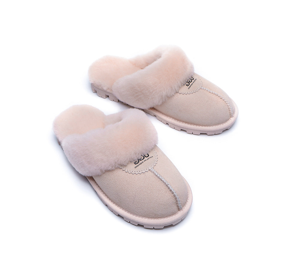 AUSTRALIAN SHEPHERD® UGG Slippers Sheepskin Unisex Waffle Scuff