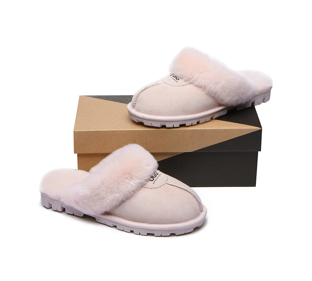 AUSTRALIAN SHEPHERD® UGG Slippers Sheepskin Unisex Waffle Scuff