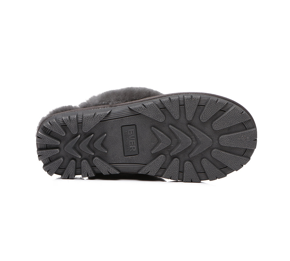 AUSTRALIAN SHEPHERD® UGG Slippers Sheepskin Unisex Waffle Scuff