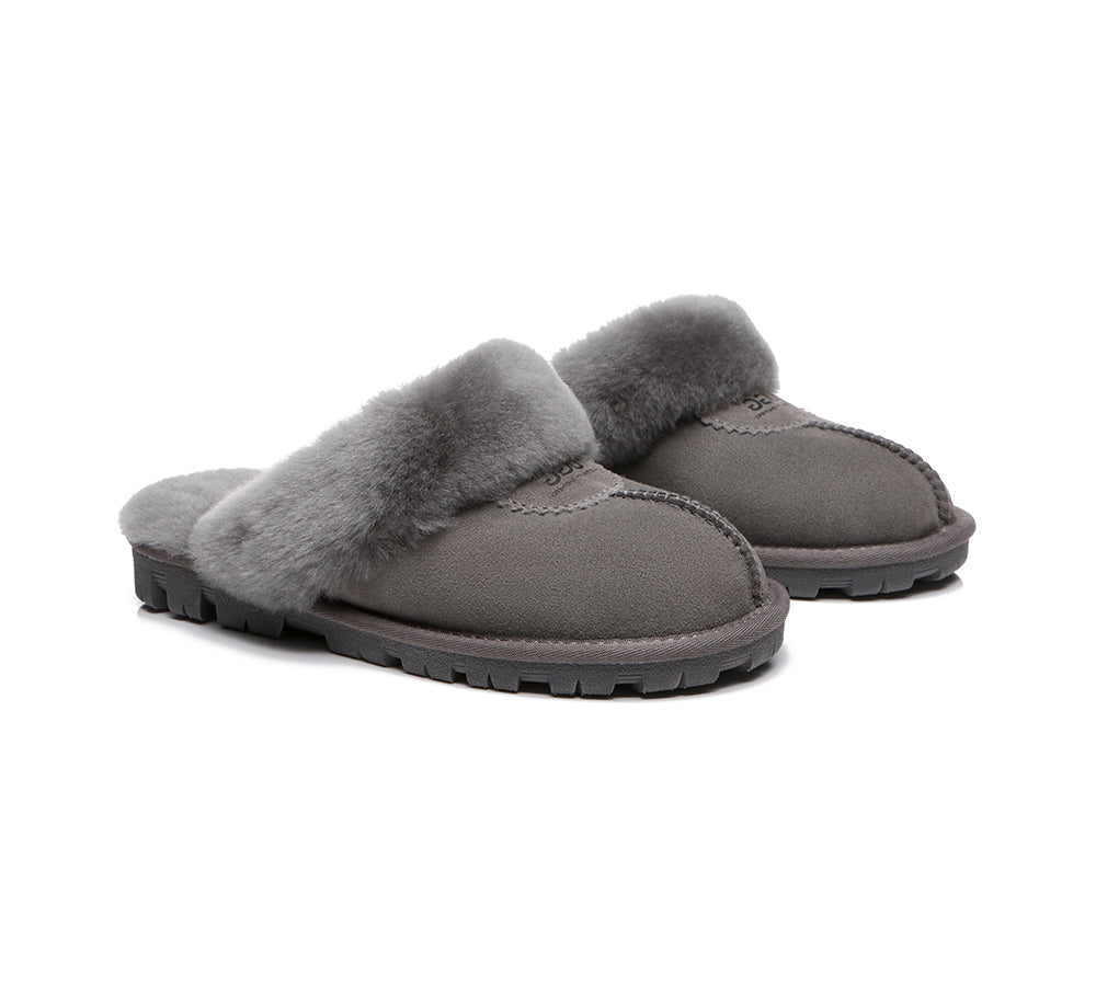 AUSTRALIAN SHEPHERD® UGG Slippers Sheepskin Unisex Waffle Scuff