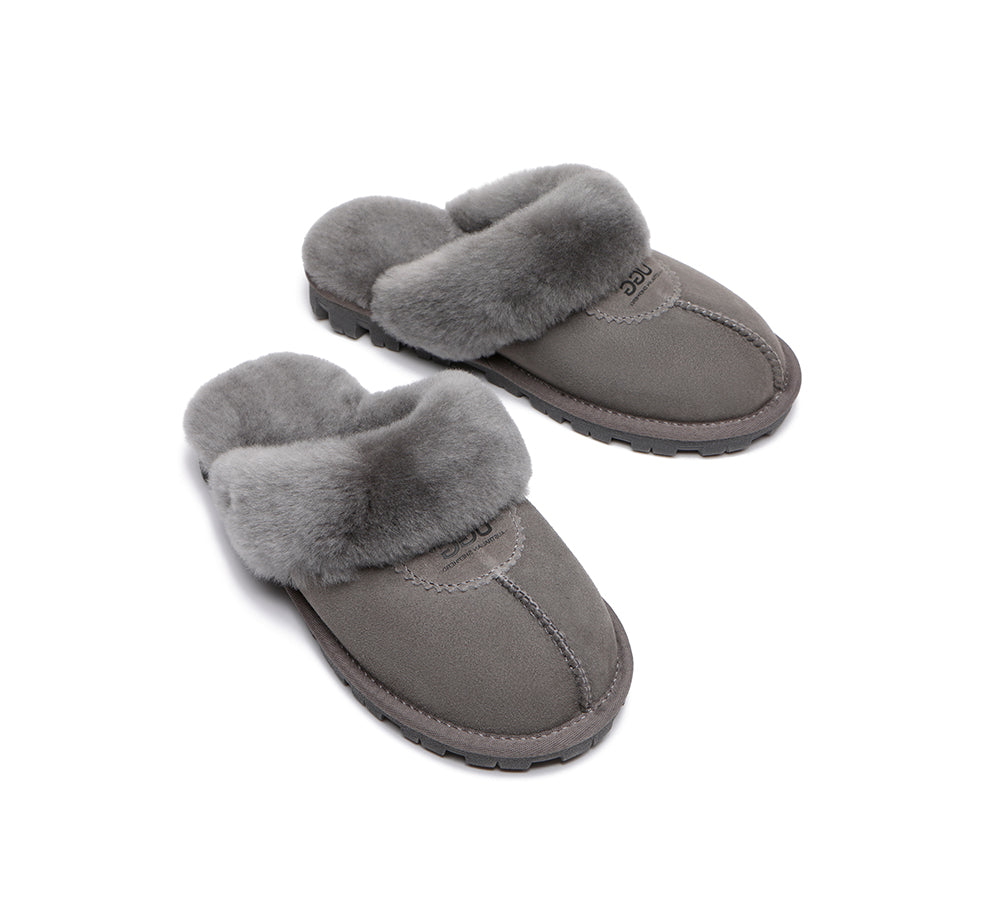 AUSTRALIAN SHEPHERD® UGG Slippers Sheepskin Unisex Waffle Scuff