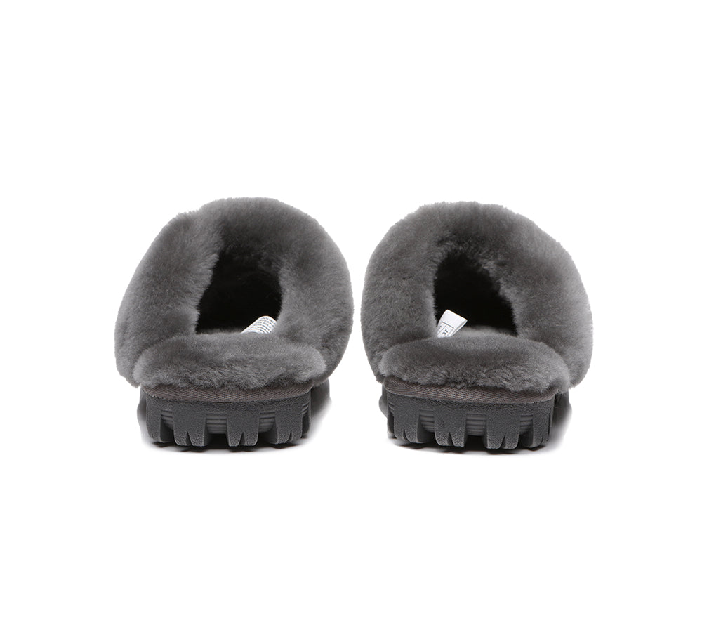 AUSTRALIAN SHEPHERD® UGG Slippers Sheepskin Unisex Waffle Scuff