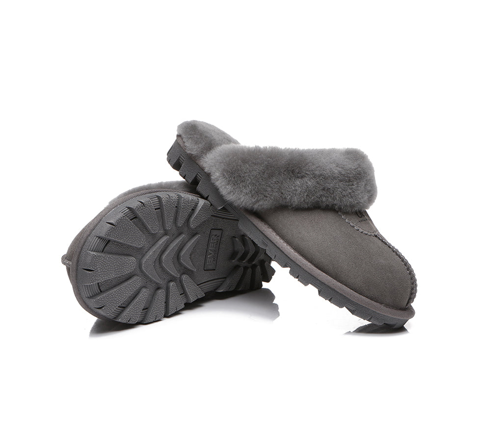 AUSTRALIAN SHEPHERD® UGG Slippers Sheepskin Unisex Waffle Scuff