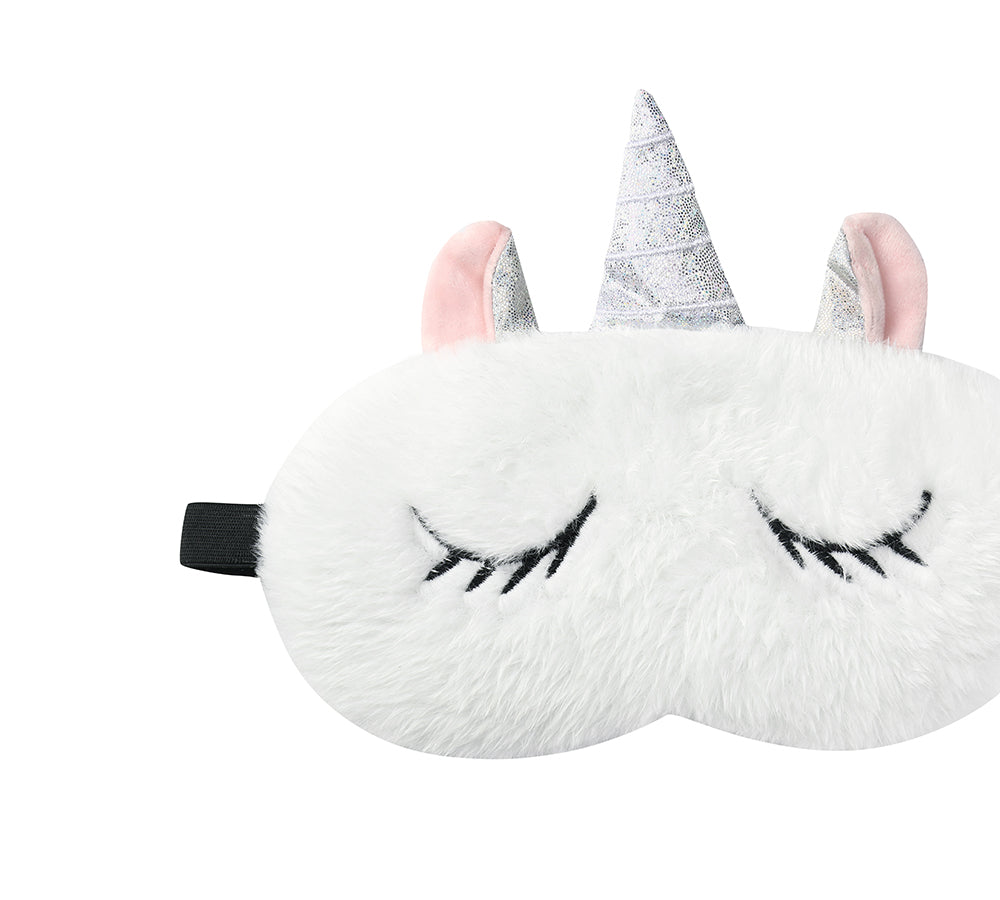 TARRAMARRA® Faux Fur Ultra Plush Unicorn Eye Mask