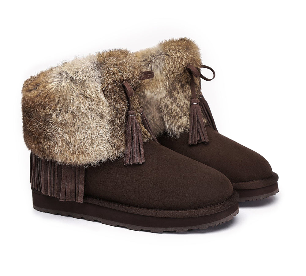 Urban UGG® Sheepskin Ankle Fur Top Women Boots Urban Foxy