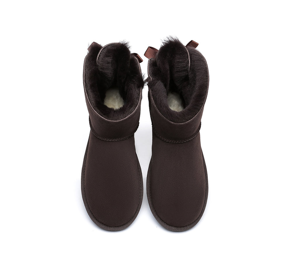 AUSTRALIAN SHEPHERD® Women Ugg Boots with Short Bailey Bow