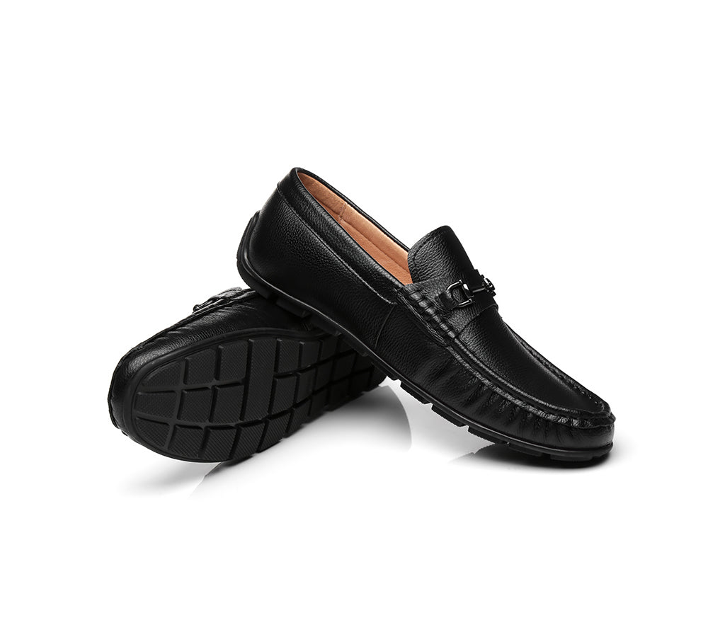 TARRAMARRA® Men Leather Black Loafers Colin