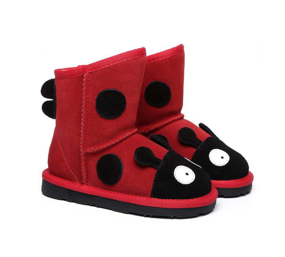 Kids Ladybug Ugg Boots