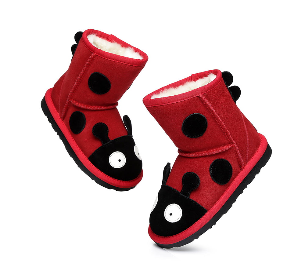Kids Ladybug Ugg Boots