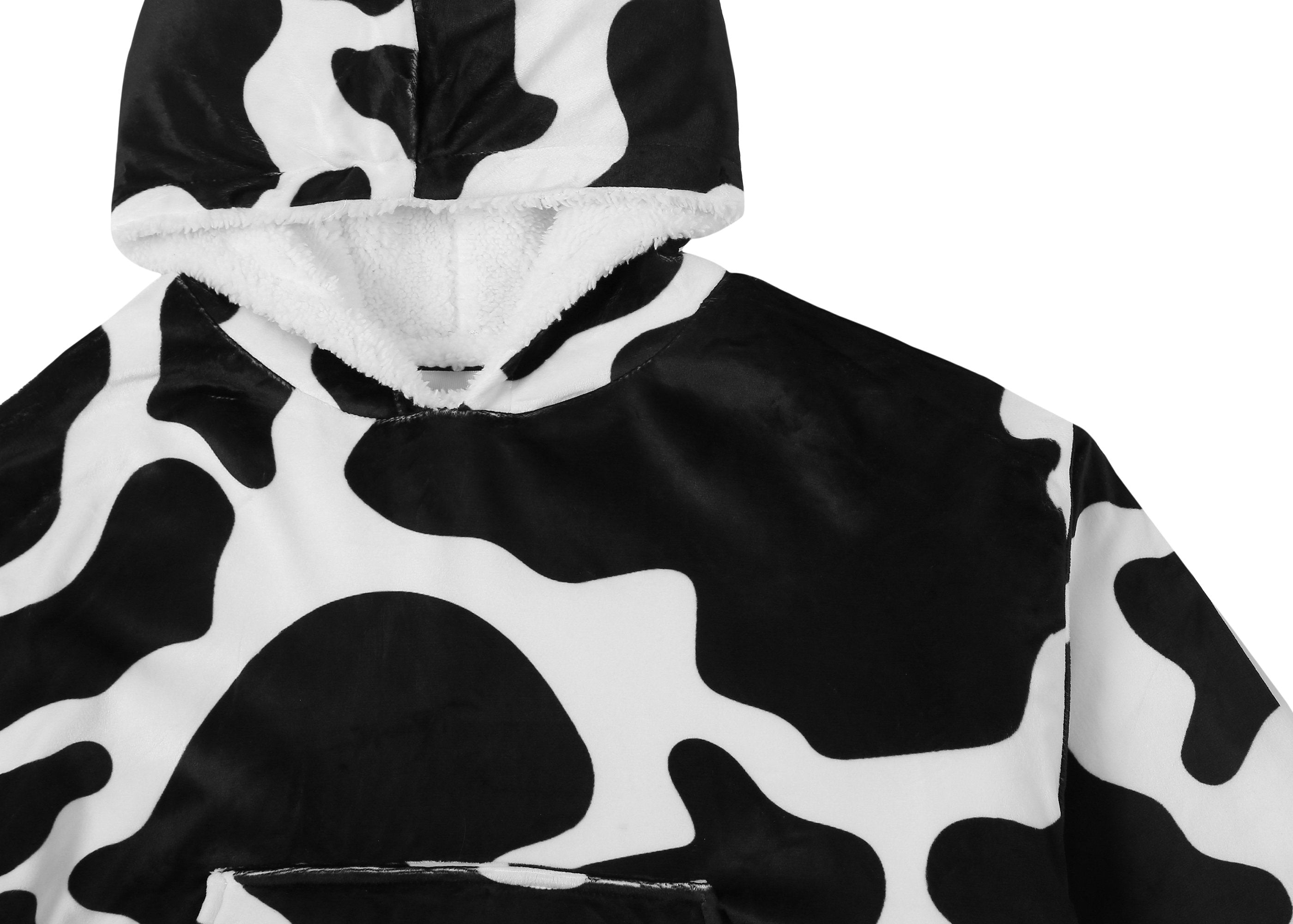 TARRAMARRA® Kids Reversible Hoodie Blanket Cow Pattern