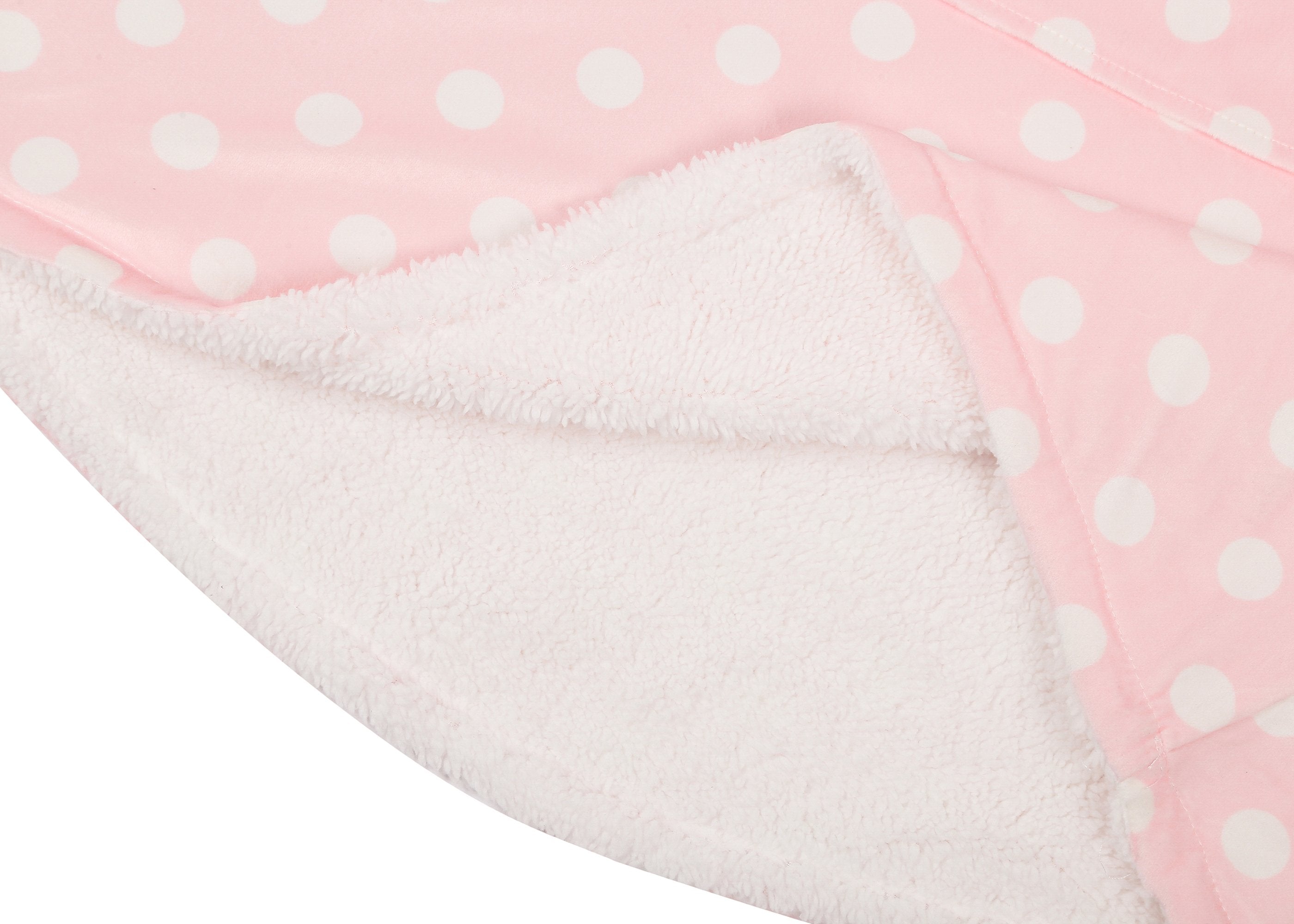 TARRAMARRA® Kids Reversible Hoodie Blanket Pink Polka Dot
