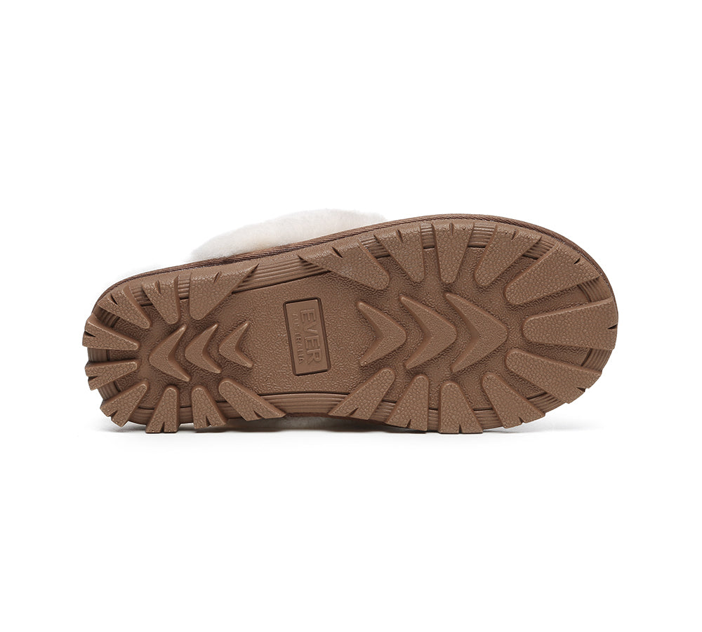 AUSTRALIAN SHEPHERD® UGG Slippers Sheepskin Unisex Waffle Scuff